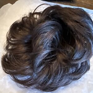 Thick Real as Human Messy Bun Hair Piece Scrunchie Updo Wrap Hair Extension